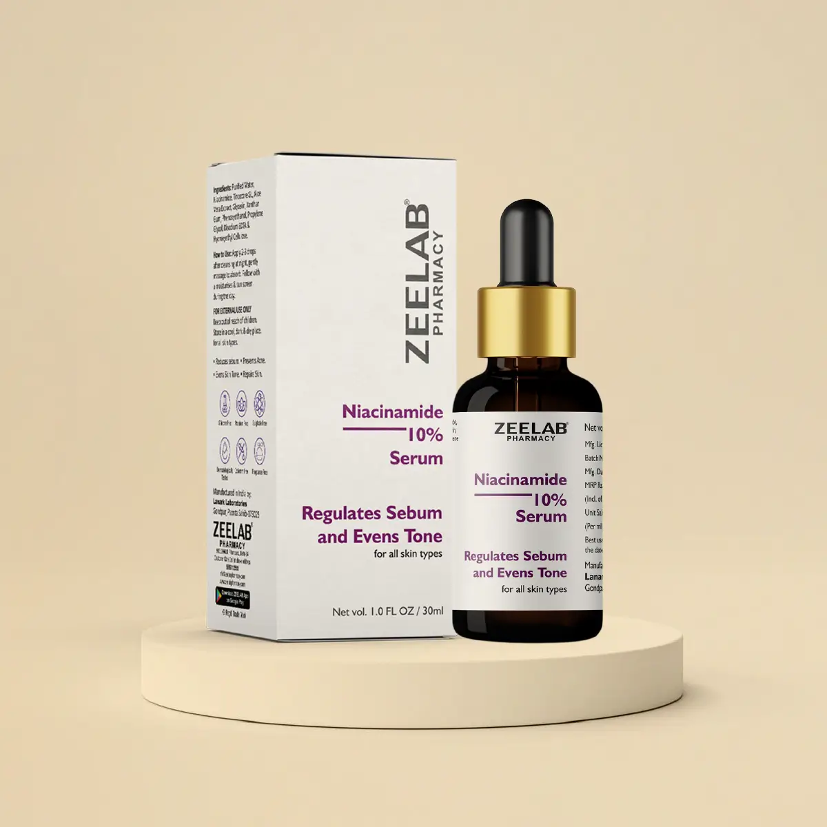 Zeelab Niacinamide 10% Face Serum
